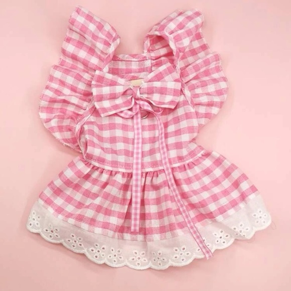 Gingham Pet Dress Set - Picture 3 of 5